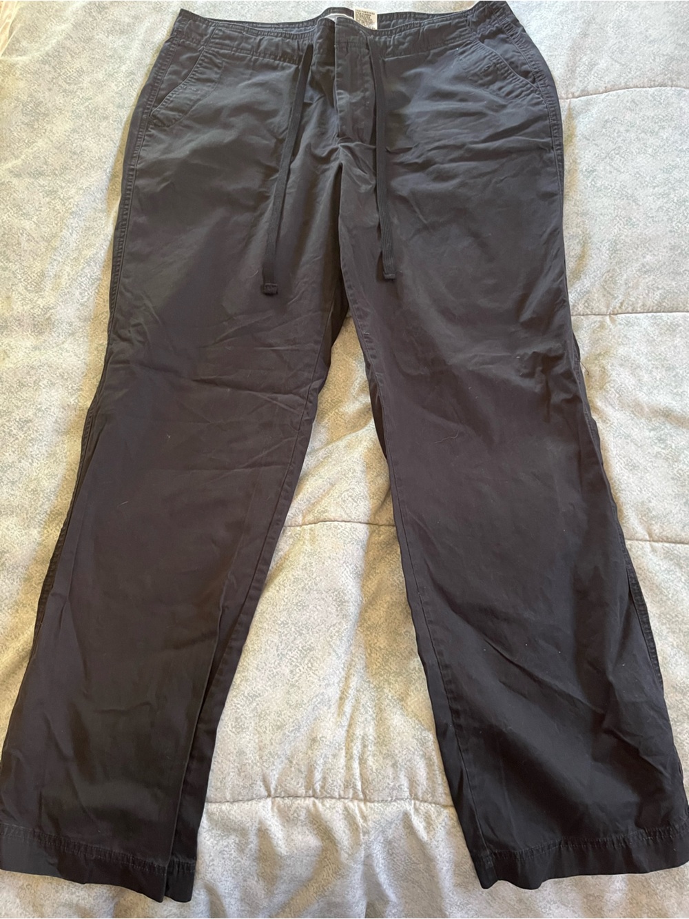 Dockers Men's Black Drawstring Cargo-Style Pants
